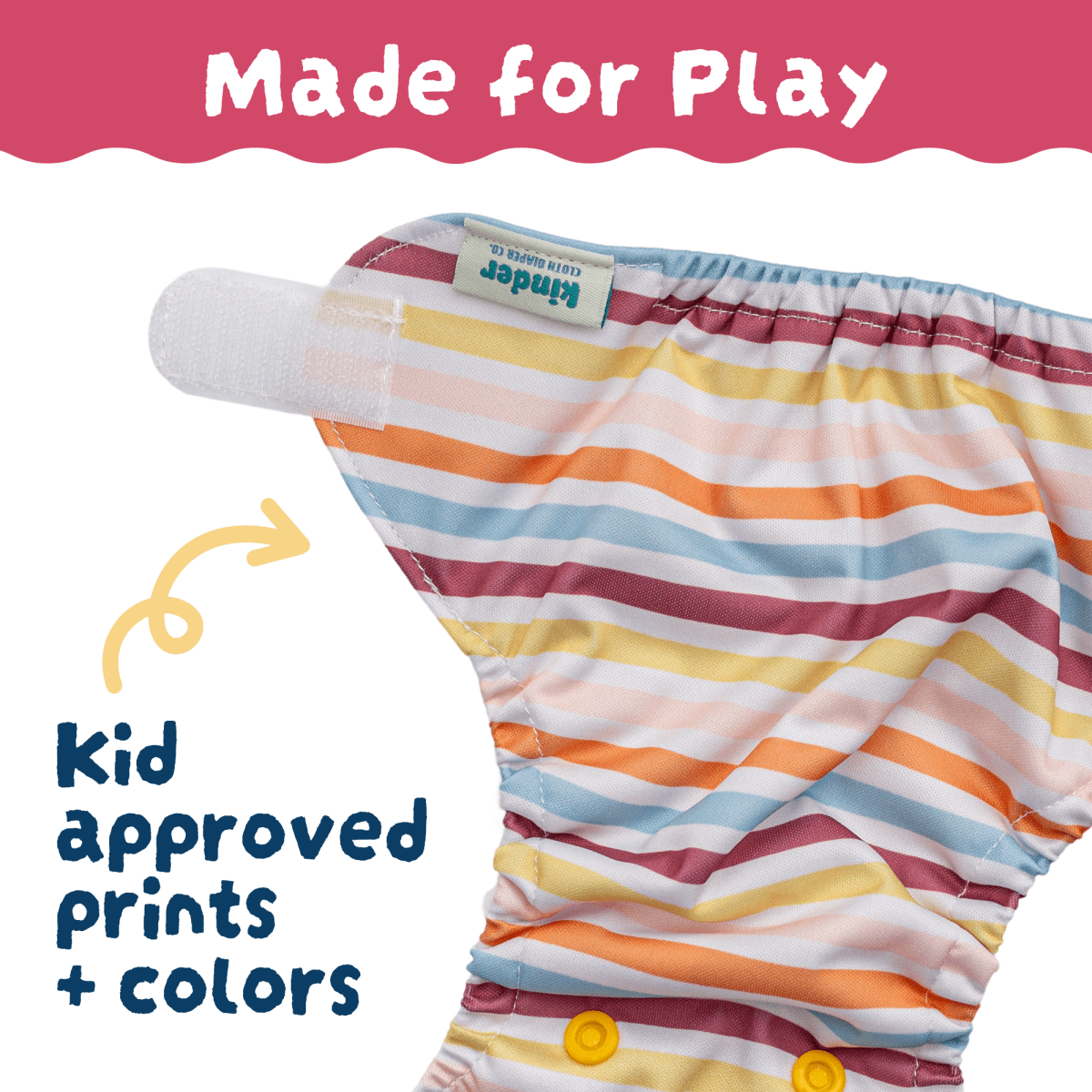 Reusable Doll Diaper Set with Mini Baby Wipes (detail) — Little Mamas Nursery