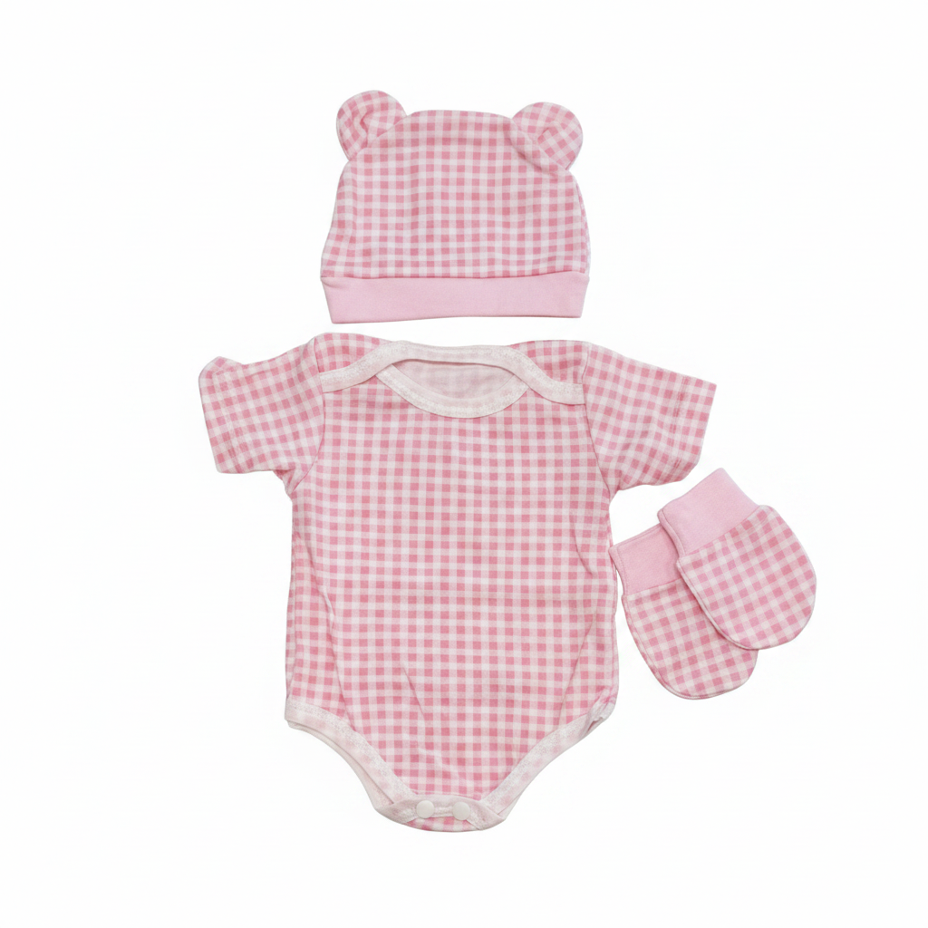 3-Piece Onesie Set (alternate angle) — Little Mamas Nursery